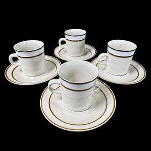 Rainbow Stoneware 651 Capri Coffee Tea Cup Mug MCM Dinercore Set of 4